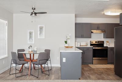 Passage Apartments Dining Room and Kitchen